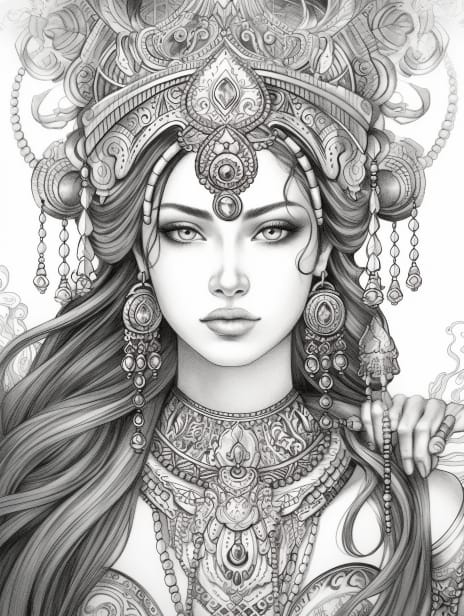 160+ Princesses Coloring Book Bundle, Grayscale Coloring Pages, Instant Download, Printable PDF File